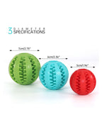Elegant Dog Feeding and Toy Ball Nontoxic Bite Resistant Ball for Pet Dogs Puppy Cat Food Treat Feeder Chew Tooth Cleaning Exercise Game IQ Training 7CM Pack of 1 Assorted.
