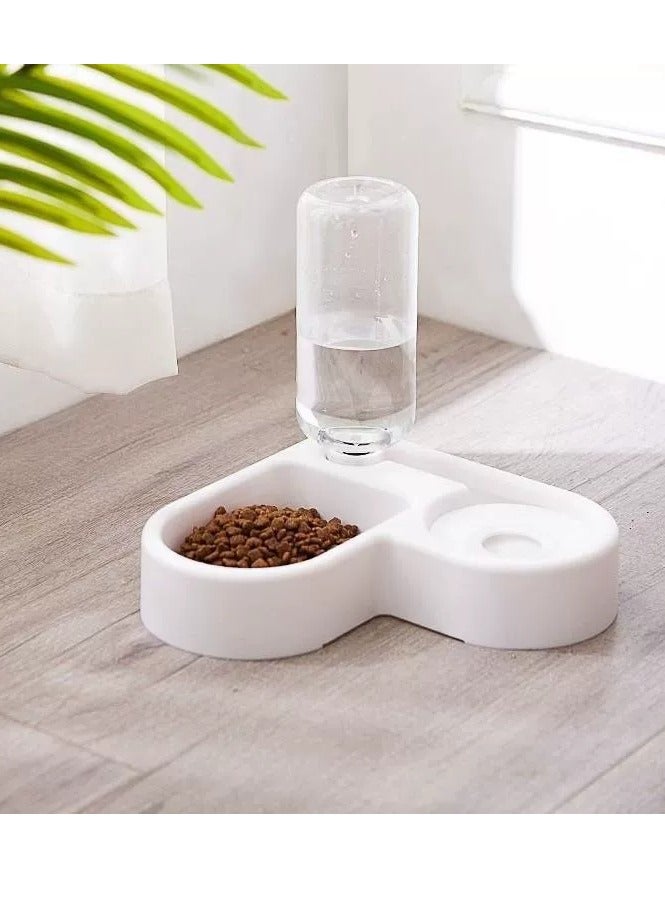 MASINGAA Cat Dog Food Dish Bowl, Pet Food Dish Bowl And Auto Gravity Pet Water Dispenser, Cat Bowl Set For Small Medium Dogs And Cats