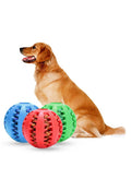 Elegant Dog Feeding and Toy Ball Nontoxic Bite Resistant Ball for Pet Dogs Puppy Cat Food Treat Feeder Chew Tooth Cleaning Exercise Game IQ Training 7CM Pack of 1 Assorted.