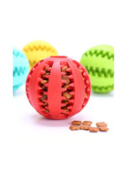Elegant Dog Feeding and Toy Ball Nontoxic Bite Resistant Ball for Pet Dogs Puppy Cat Food Treat Feeder Chew Tooth Cleaning Exercise Game IQ Training 7CM Pack of 1 Assorted.