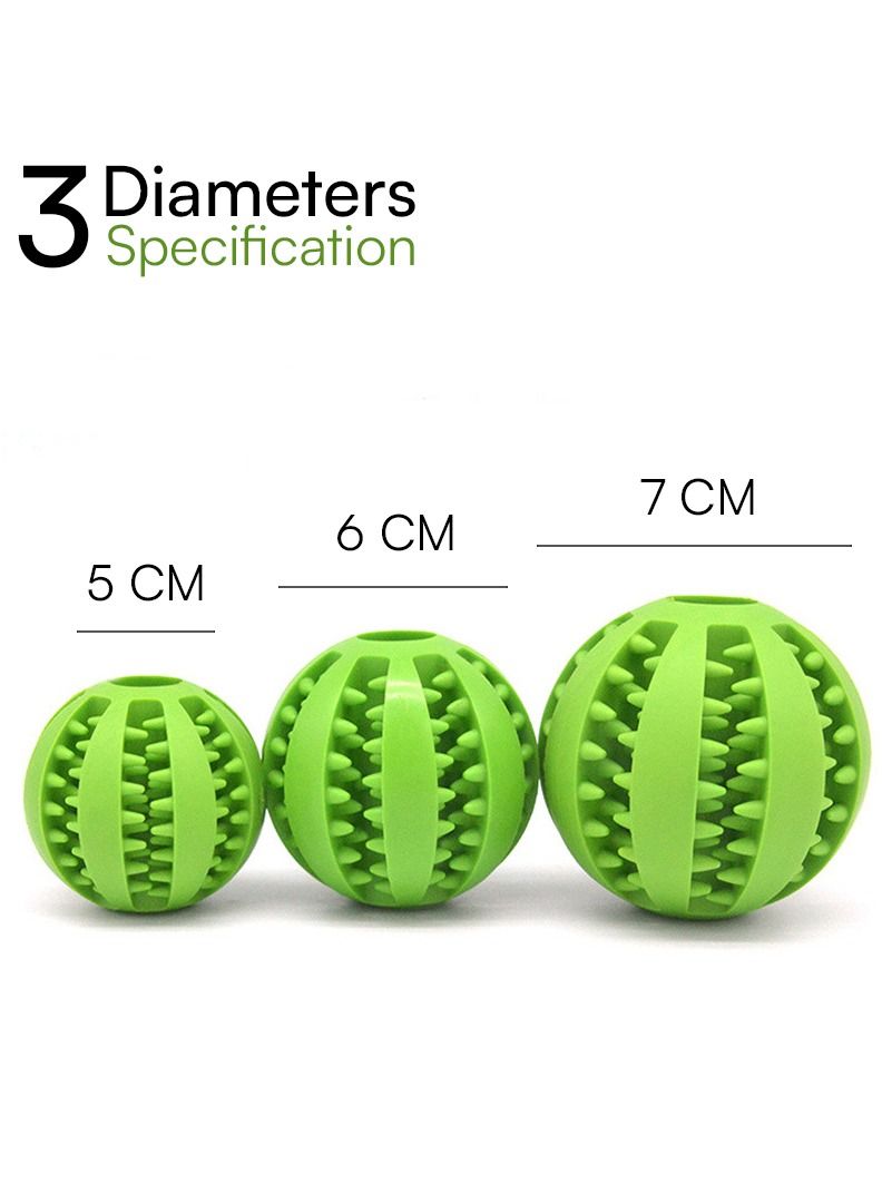 Elegant Dog Feeding and Toy Ball Nontoxic Bite Resistant Ball for Pet Dogs Puppy Cat Food Treat Feeder Chew Tooth Cleaning Exercise Game IQ Training 7CM Pack of 1 Assorted.