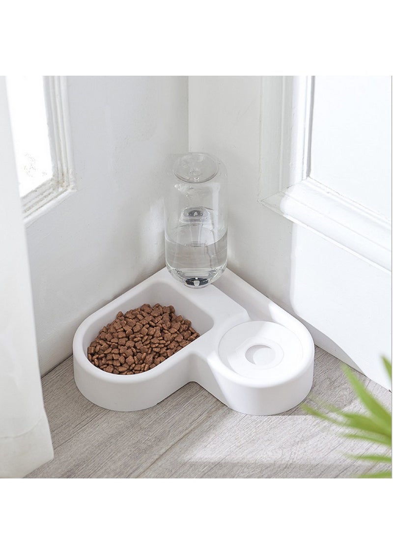MASINGAA Cat Dog Food Dish Bowl, Pet Food Dish Bowl And Auto Gravity Pet Water Dispenser, Cat Bowl Set For Small Medium Dogs And Cats