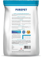 PUREPET Puppy Dry Dog Food Chicken & Vegetable